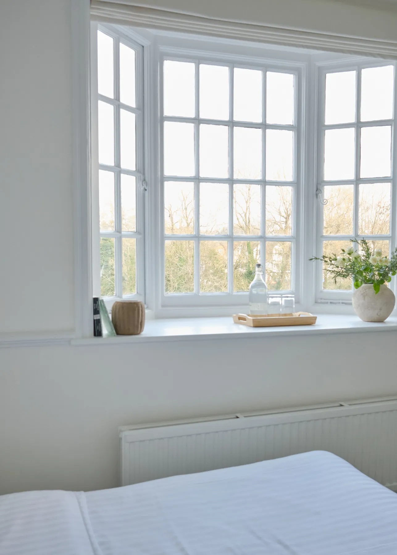 The bay window in Gold, looking out over the trees